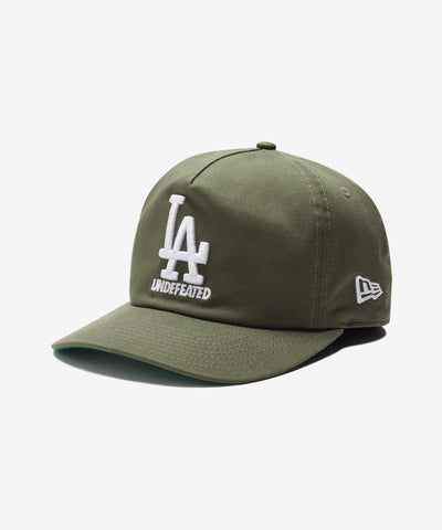 UNDEFEATED X NE X DODGERS STACKED LOGO SNAPBACK - OLIVE