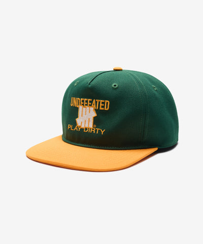 UNDEFEATED SP26 PLAY DIRTY SNAPBACK - HUNTER GREEN