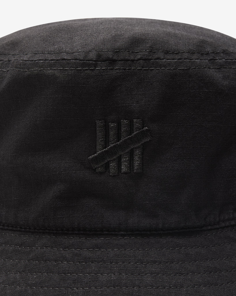 UNDEFEATED RIPSTOP BUCKET HAT - BLACK
