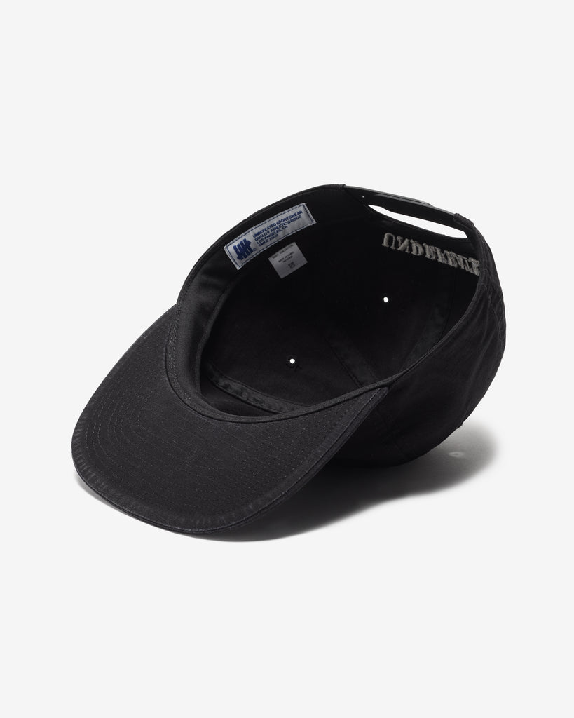 UNDEFEATED SLOUCHY 5 PANEL SNAPBACK - BLACK