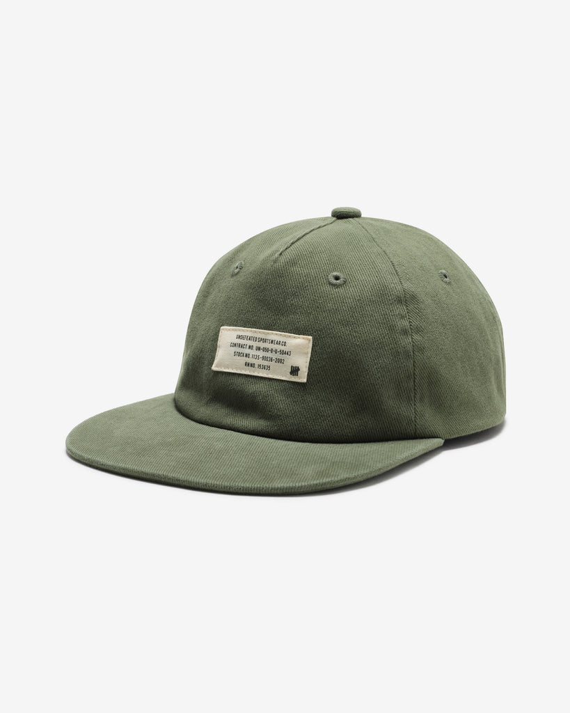 FA26 UNDEFEATED WASHED STRAPBACK - OLIVE