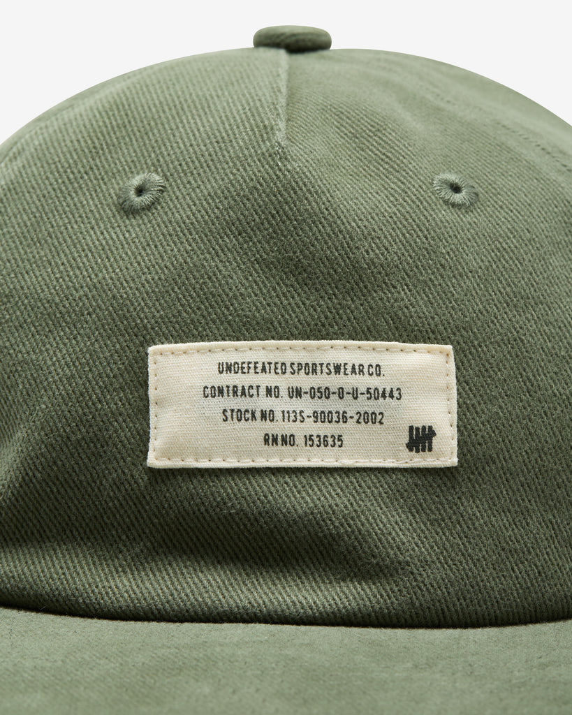 FA26 UNDEFEATED WASHED STRAPBACK - OLIVE