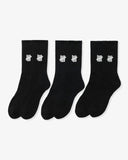 UNDEFEATED ICON CREW SOCK - BLACK, 3-PACK