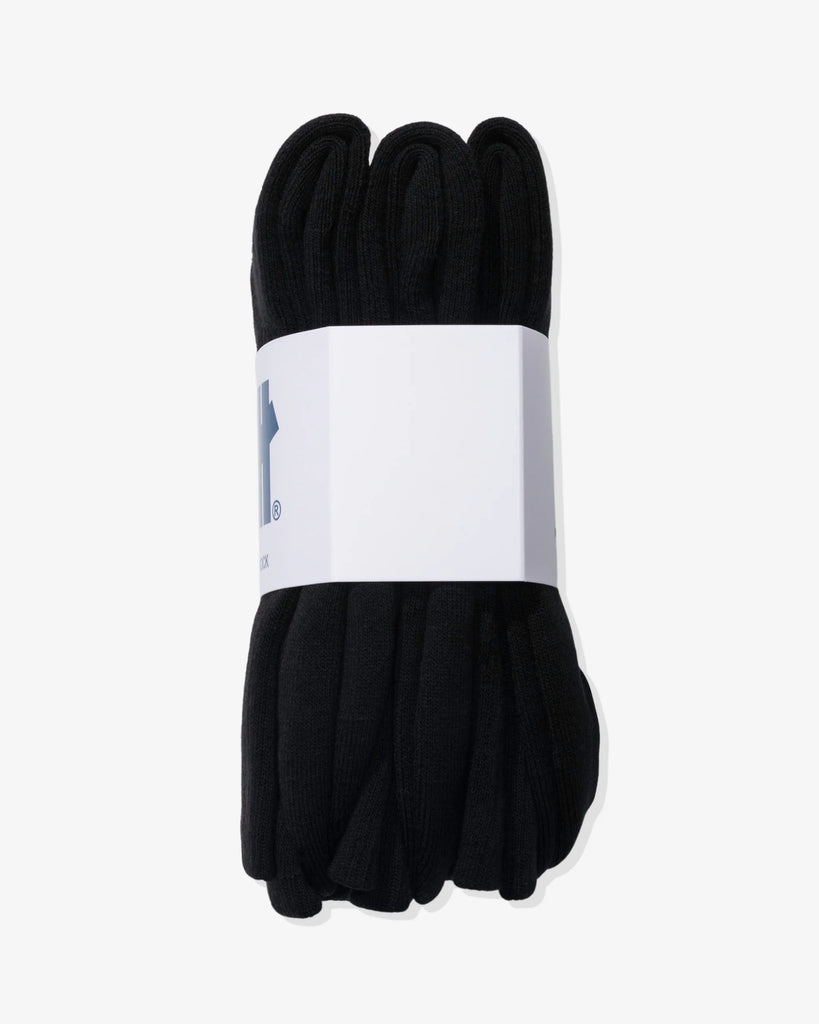 UNDEFEATED ICON CREW SOCK - BLACK, 3-PACK