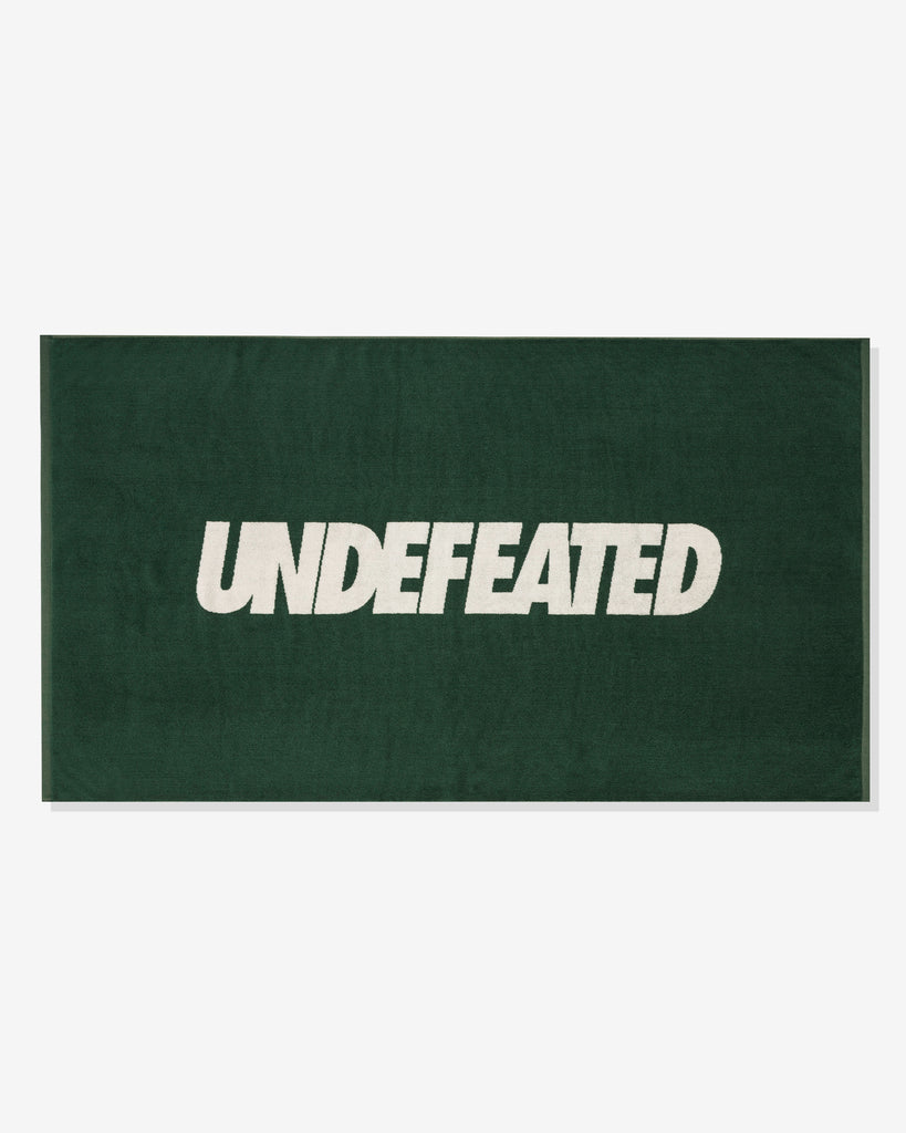 UNDEFEATED SU26 LOGO BEACH TOWEL- DARK GREEN