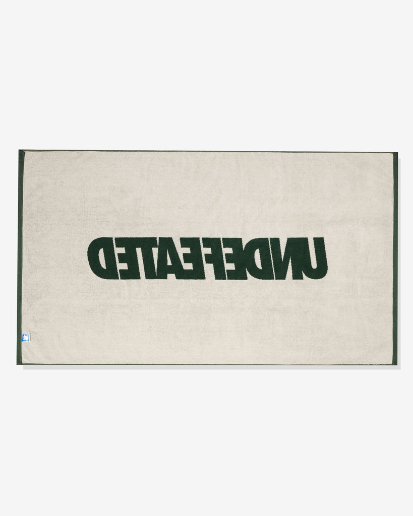 UNDEFEATED SU26 LOGO BEACH TOWEL- DARK GREEN
