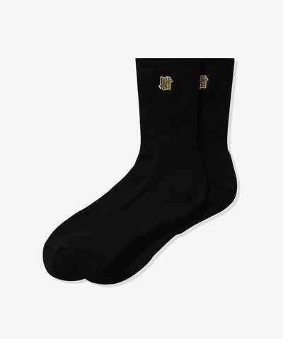 UNDEFEATED PREMIUM ICON CREW SOCK - BLACK