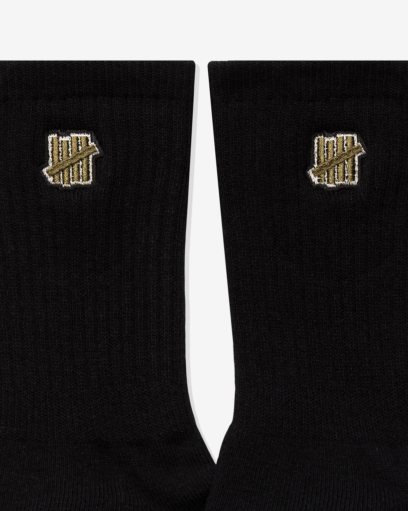 UNDEFEATED PREMIUM ICON CREW SOCK - BLACK