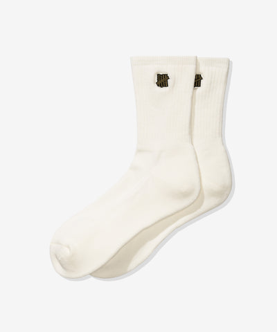 UNDEFEATED PREMIUM ICON CREW SOCK - OFF WHITE