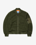 UNDEFEATED HO25 POLAR FLEECE MA-1 JACKET - OLIVE