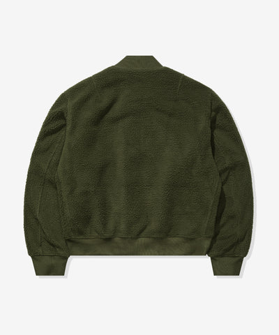 UNDEFEATED HO25 POLAR FLEECE MA-1 JACKET - OLIVE