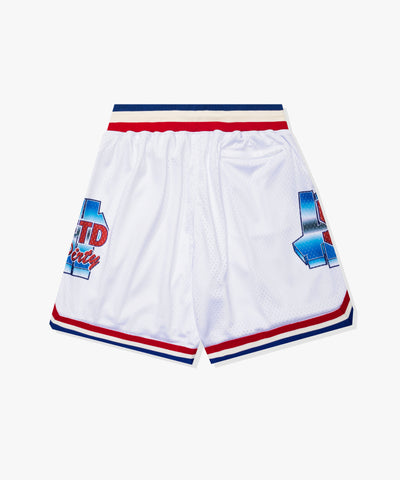 UNDEFEATED SU26 STATE BASKETBALL SHORT- OFF WHITE