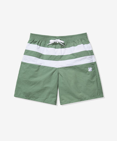 UNDEFEATED STRIPED SWIM SHORT LODEN