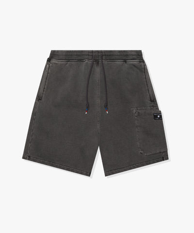 FA26 UNDEFEATED WASHED SWEATSHORT - BLACK