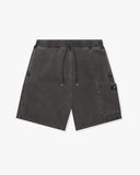 FA26 UNDEFEATED WASHED SWEATSHORT - BLACK