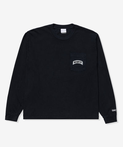 UACTP X GARDAR EIDE EINARSSON STANDARD BRIEF L/S POCKET TEE BLACK