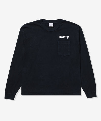 UACTP X GARDAR EIDE EINARSSON STENCIL L/S POCKET TEE BLACK