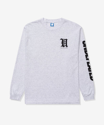 UNDEFEATED BIG LOCKUP L/S TEE ASH