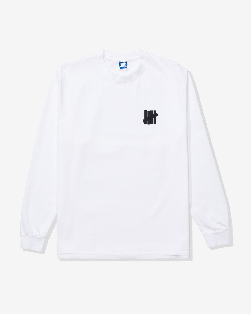 UNDEFEATED BLACKTOP L/S TEE WHITE