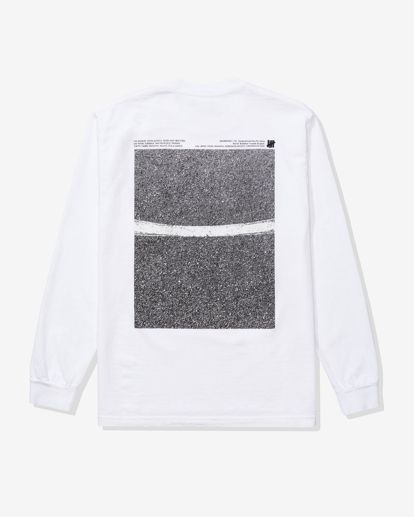 UNDEFEATED BLACKTOP L/S TEE WHITE