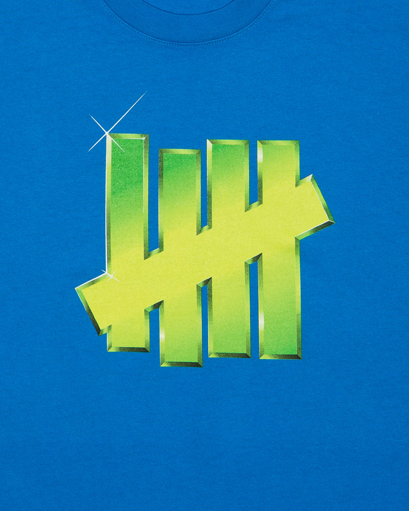 UNDEFEATED SP26 CHROME ICON S/S TEE-BLUE