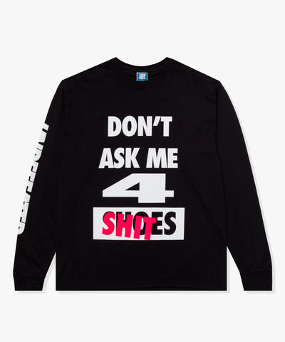 UNDEFEATED HO25 DON'T ASK L/S TEE - BLACK
