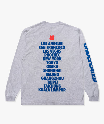 UNDEFEATED HO25 DON'T ASK L/S TEE - HEATHER-GREY
