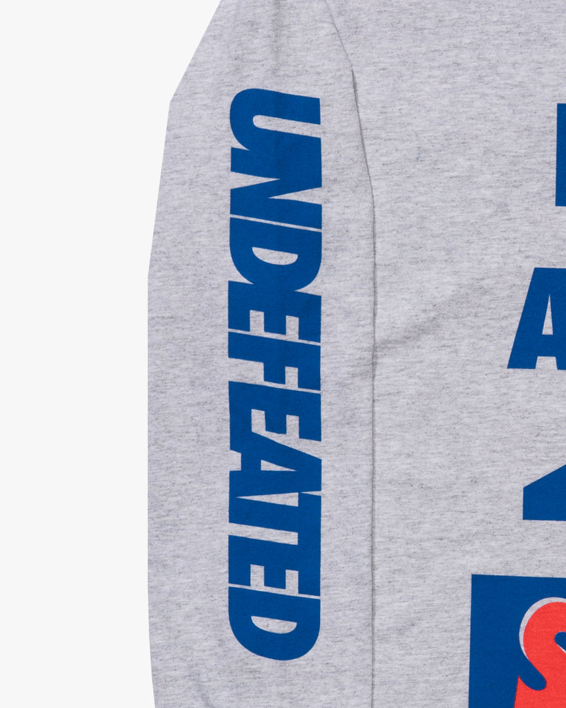 UNDEFEATED HO25 DON'T ASK L/S TEE - HEATHER-GREY
