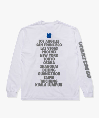 UNDEFEATED HO25 DON'T ASK L/S TEE - WHITE