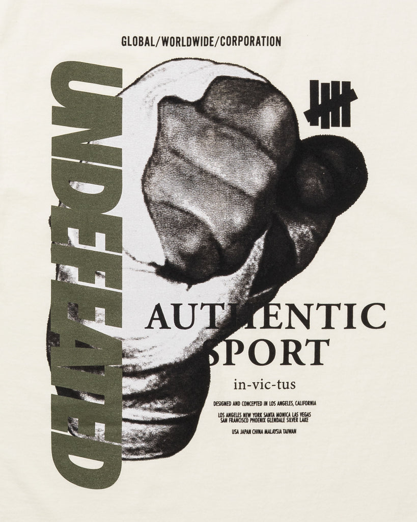 UNDEFEATED FIST S/S TEE IVORY