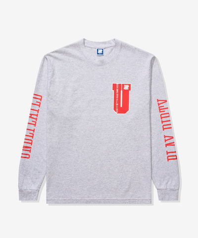 UNDEFEATED FORCES L/S TEE - HEATHER-GREY