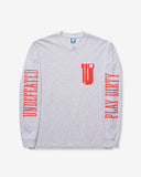 UNDEFEATED FORCES L/S TEE - HEATHER-GREY