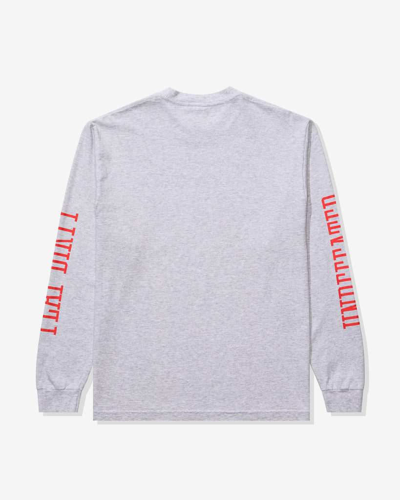 UNDEFEATED FORCES L/S TEE - HEATHER-GREY