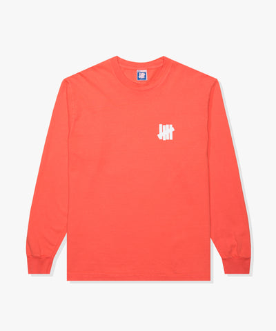 UNDEFEATED SP26 ICON L/S TEE-CORAL