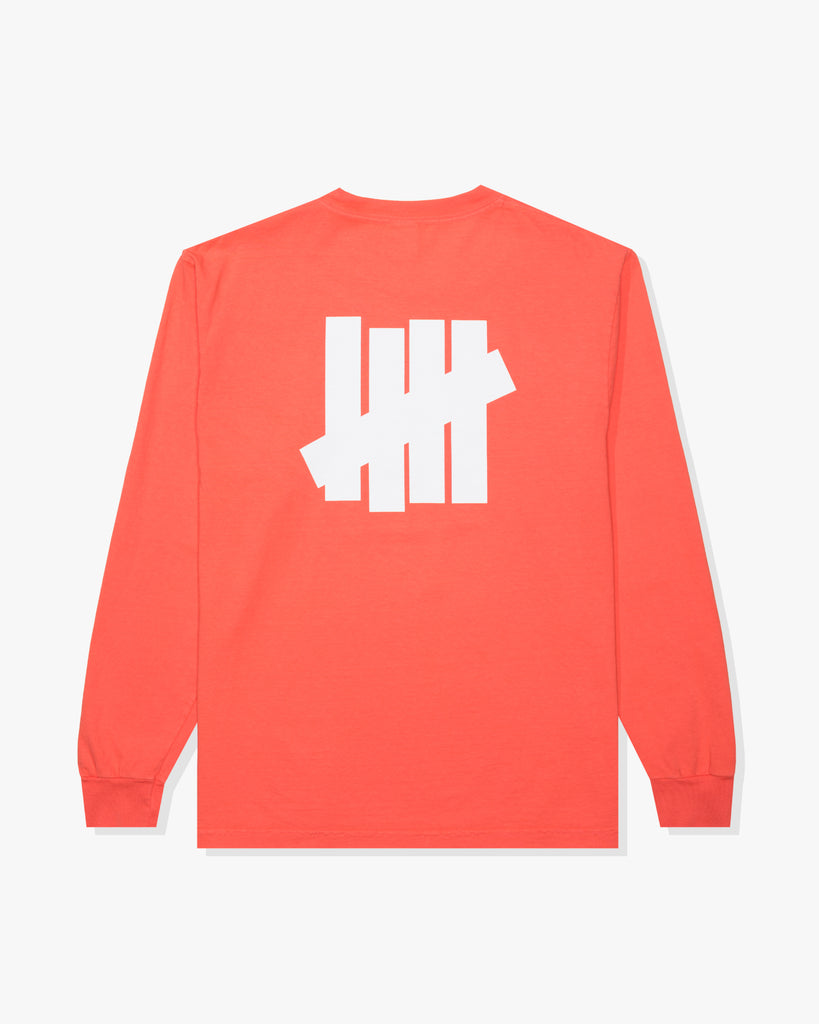 UNDEFEATED SP26 ICON L/S TEE-CORAL
