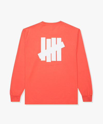 UNDEFEATED SP26 ICON L/S TEE-CORAL