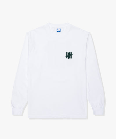 UNDEFEATED SP26 ICON L/S TEE-WHITE