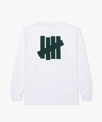 UNDEFEATED SP26 ICON L/S TEE-WHITE