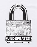 UNDEFEATED LOCK S/S TEE WHITE