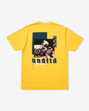 UNDEFEATED MOTO S/S TEE GOLD