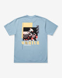 UNDEFEATED MOTO S/S TEE SKY BLUE
