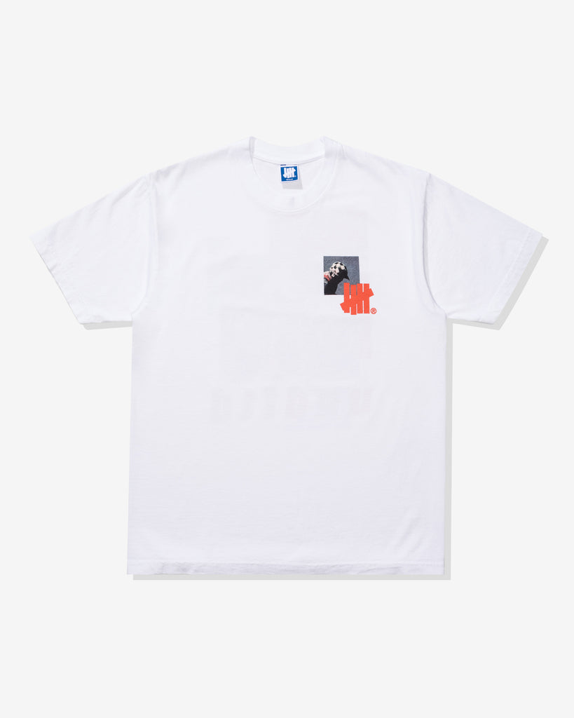 UNDEFEATED MOTO S/S TEE WHITE