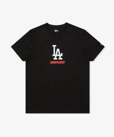 UNDEFEATED X NE X DODGERS STACKED LOGO S/S TEE - BLACK