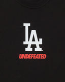 UNDEFEATED X NE X DODGERS STACKED LOGO S/S TEE - BLACK