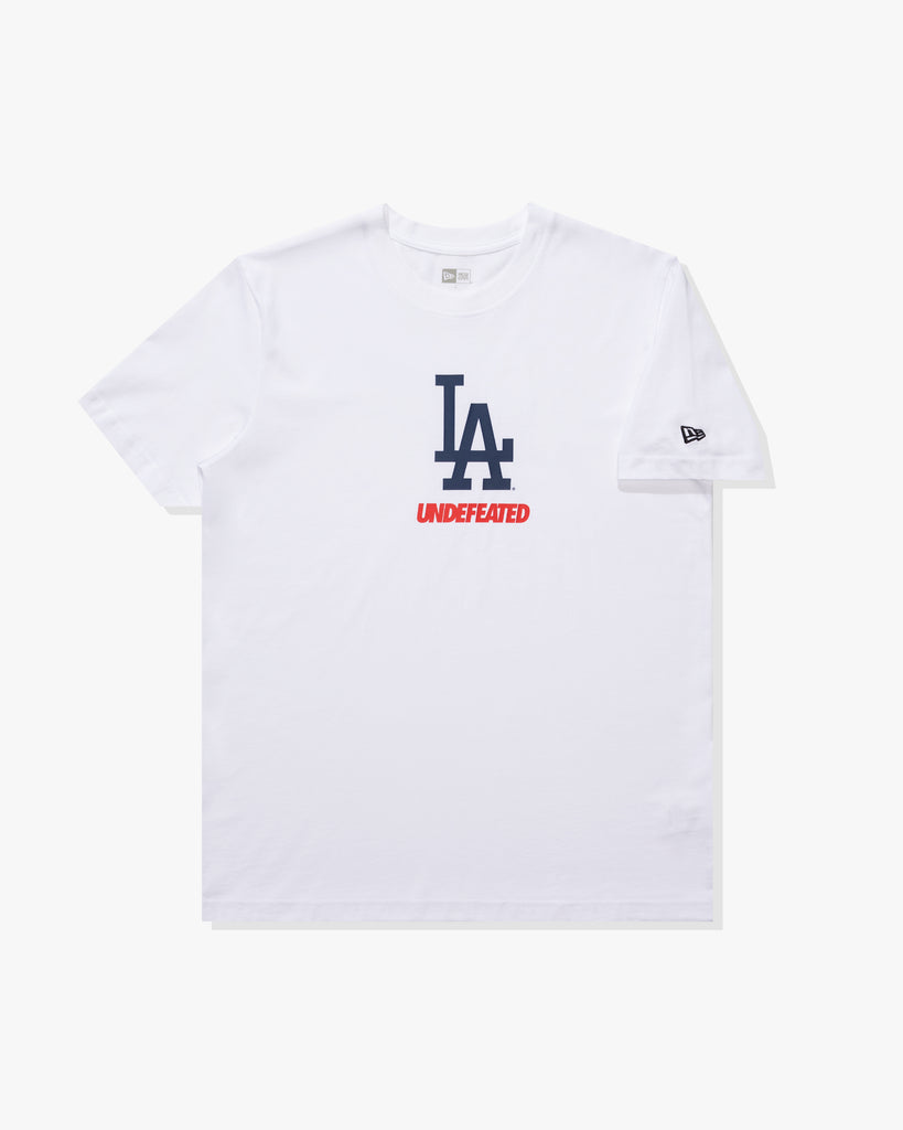 UNDEFEATED X NE X DODGERS STACKED LOGO S/S TEE - WHITE