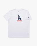 UNDEFEATED X NE X DODGERS STACKED LOGO S/S TEE - WHITE