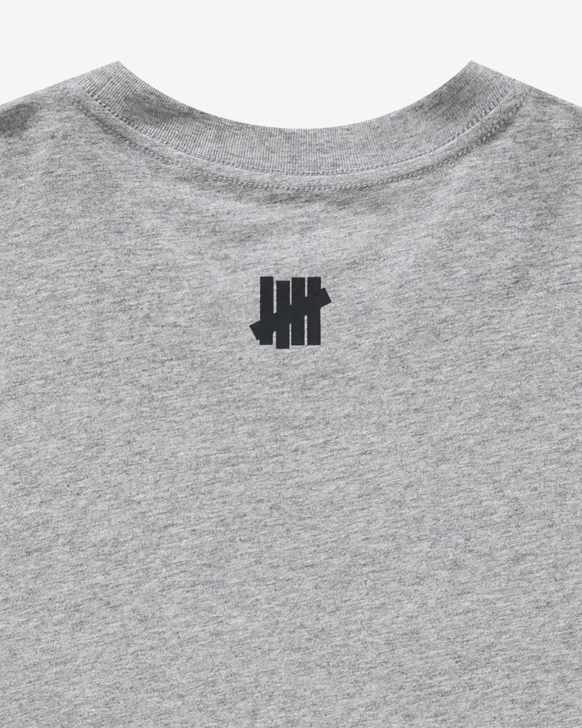 UNDEFEATED X NE X DODGERS STENCIL S/S TEE - HEATHER-GREY