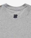 UNDEFEATED X NE X DODGERS STENCIL S/S TEE - HEATHER-GREY