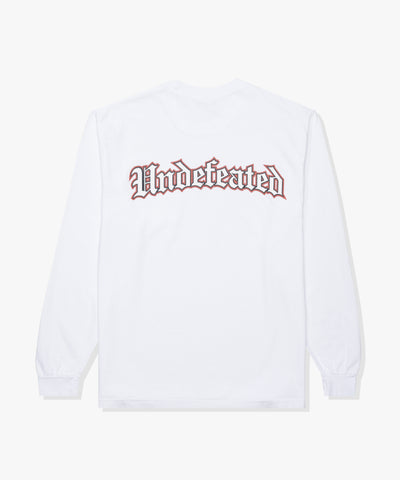 UNDEFEATED SP26 OE L/S TEE-WHITE