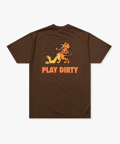UNDEFEATED HO25 PLAY DIRTY S/S TEE - BROWN